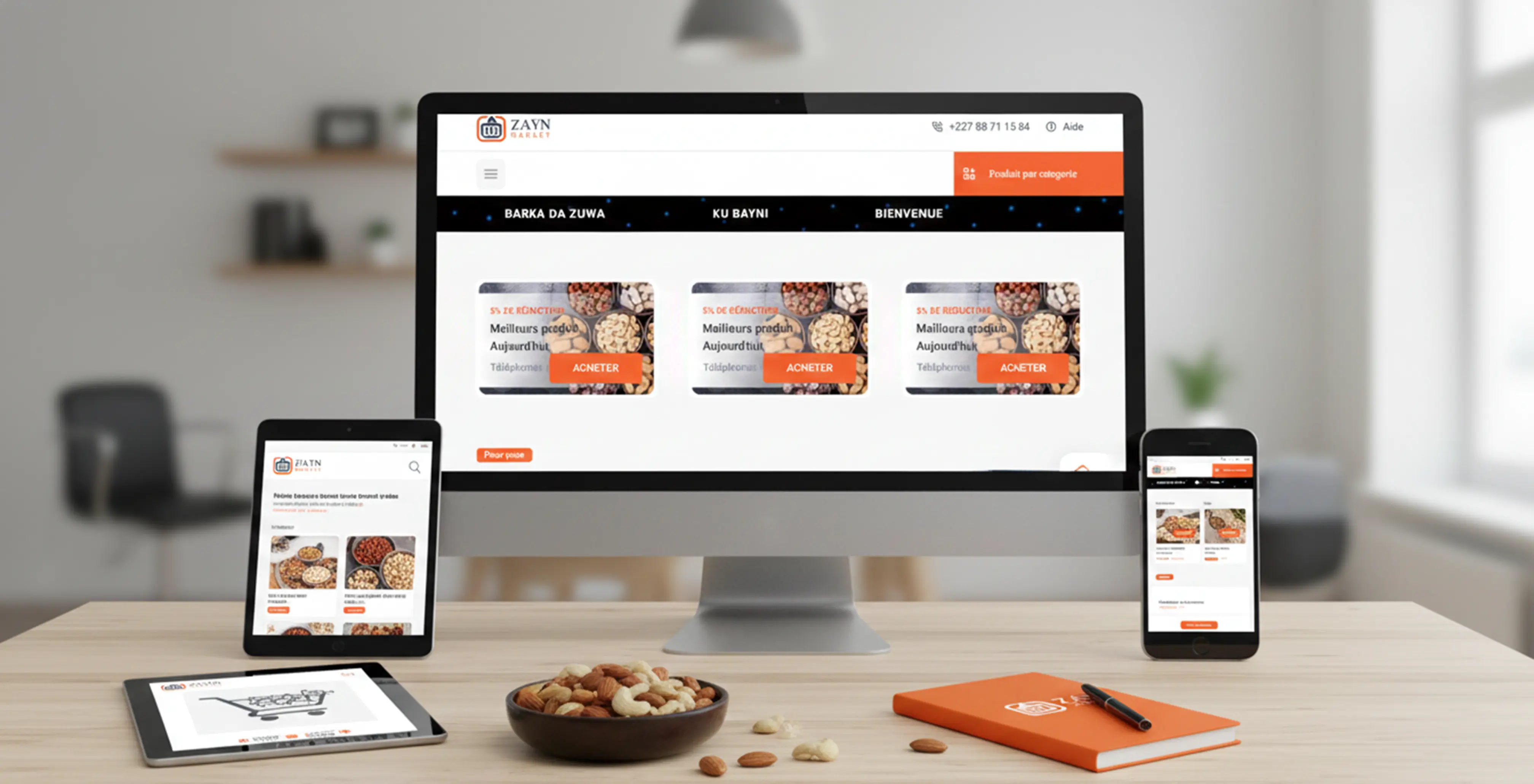 Plateforme e-commerce Zayn Market